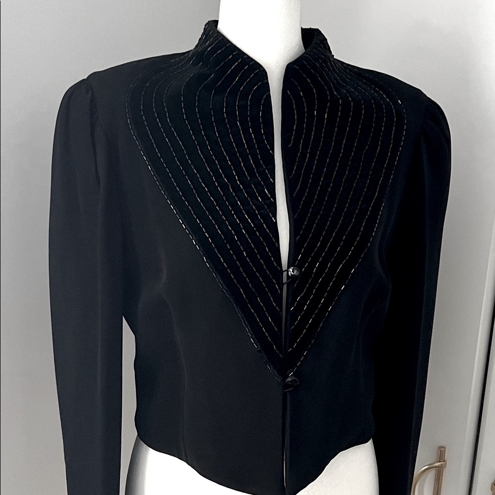 Vintage Myles Morton Cropped Elegant Jacket - Picture 2 of 6
